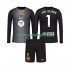 Camisola FC Barcelona Ter Stegen 1 Guarda-redes Criança Equipamento Terceiro 2025-2026 Manga Comprida